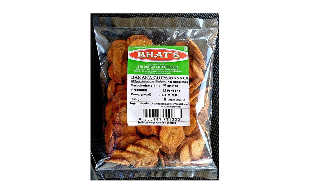Bhat's Banana Chips Masala    Pack  200 grams